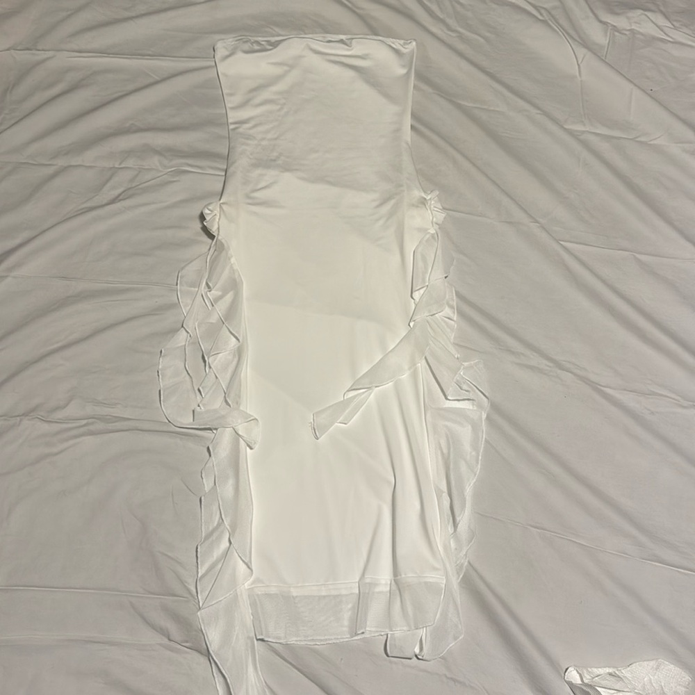 Y2K Ruffle Dress Mesh Dress